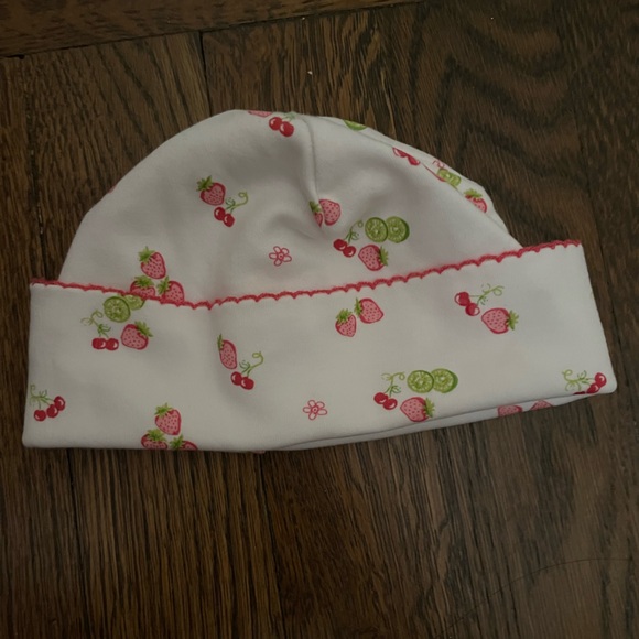 Kissy Kissy Strawberry and Lime Print Baby Hat - size S - Picture 1 of 3